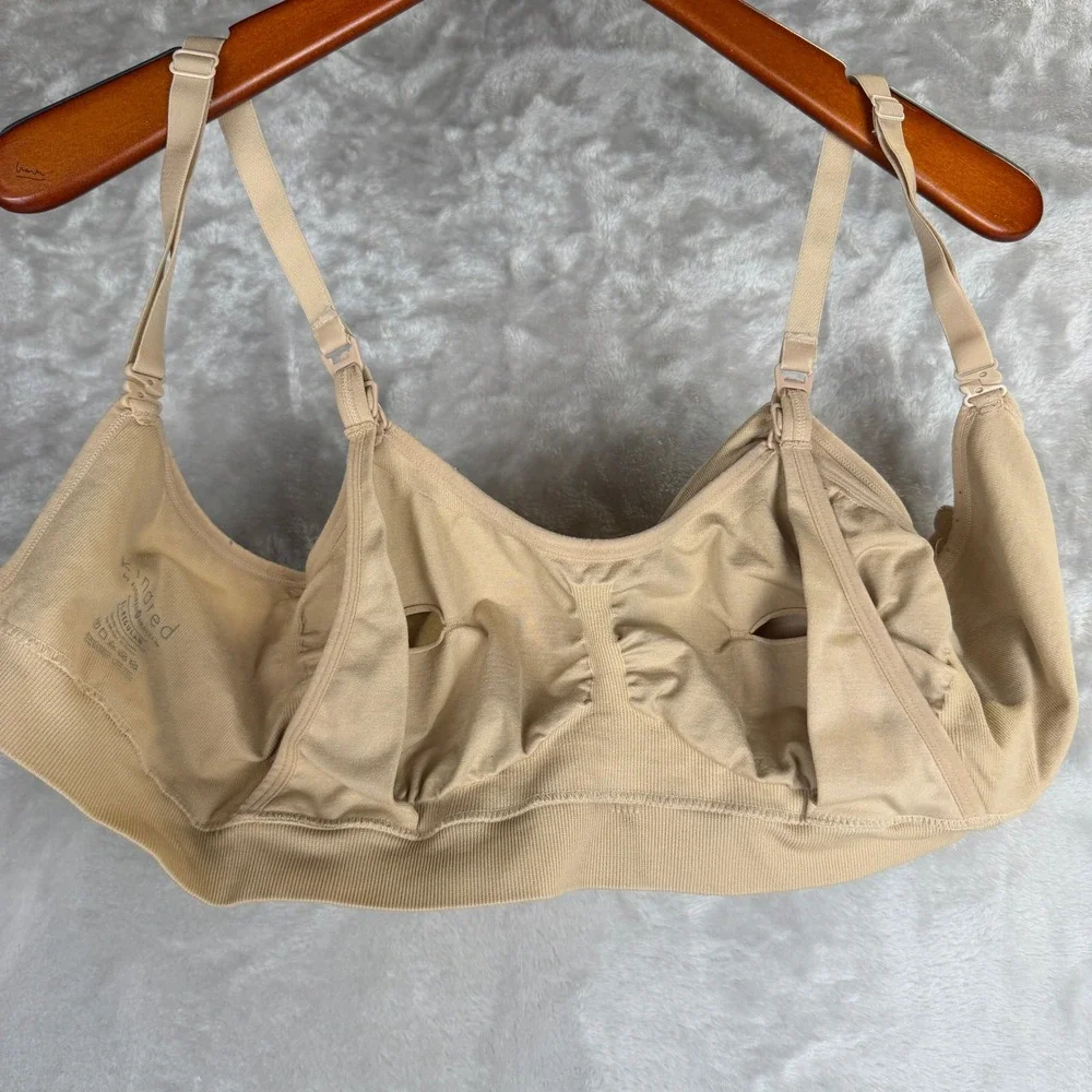 Kindred by Kindred Bravely Sublime Nursing Pumping Bra Beige XL Regular Wireless